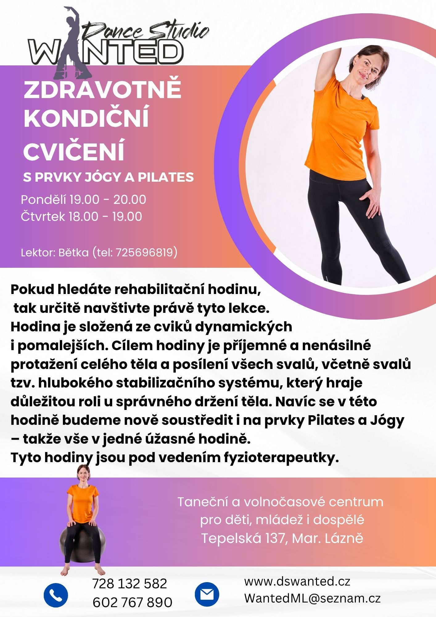 Plakát: Zdravotně kondiční cvičení