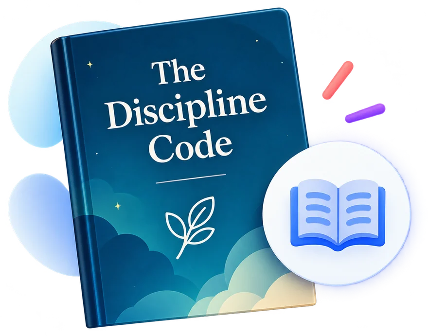 The Discipline Code ebook beside an open-book reading icon