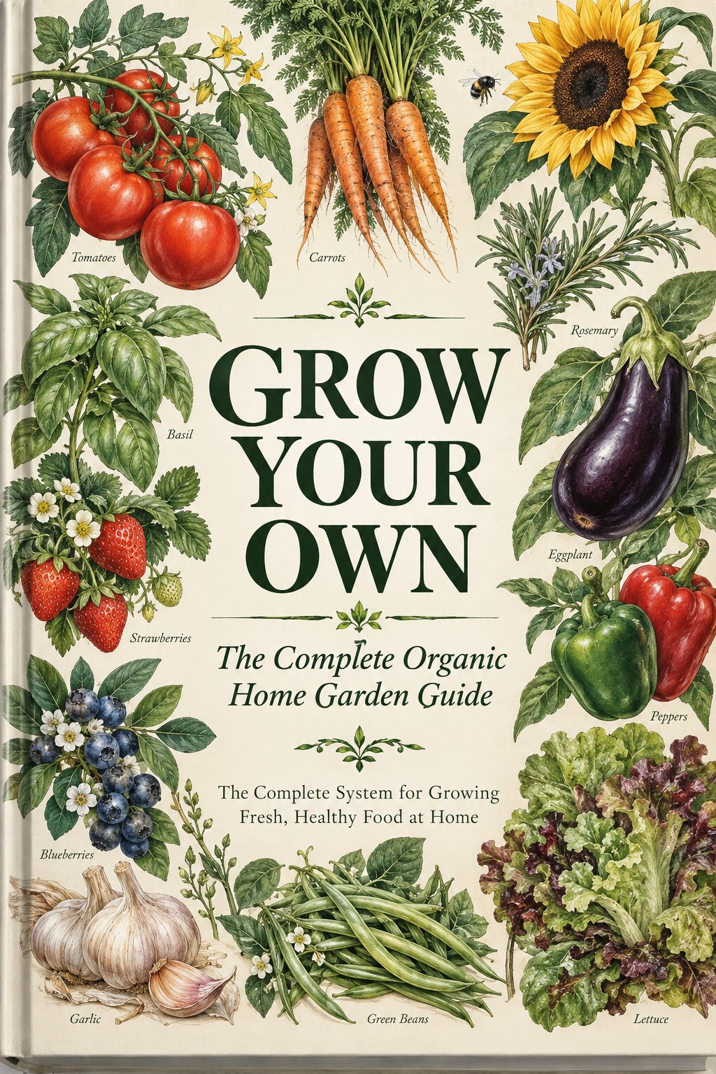 Grow Your Own: The Complete Organic Home Garden Guide — book cover