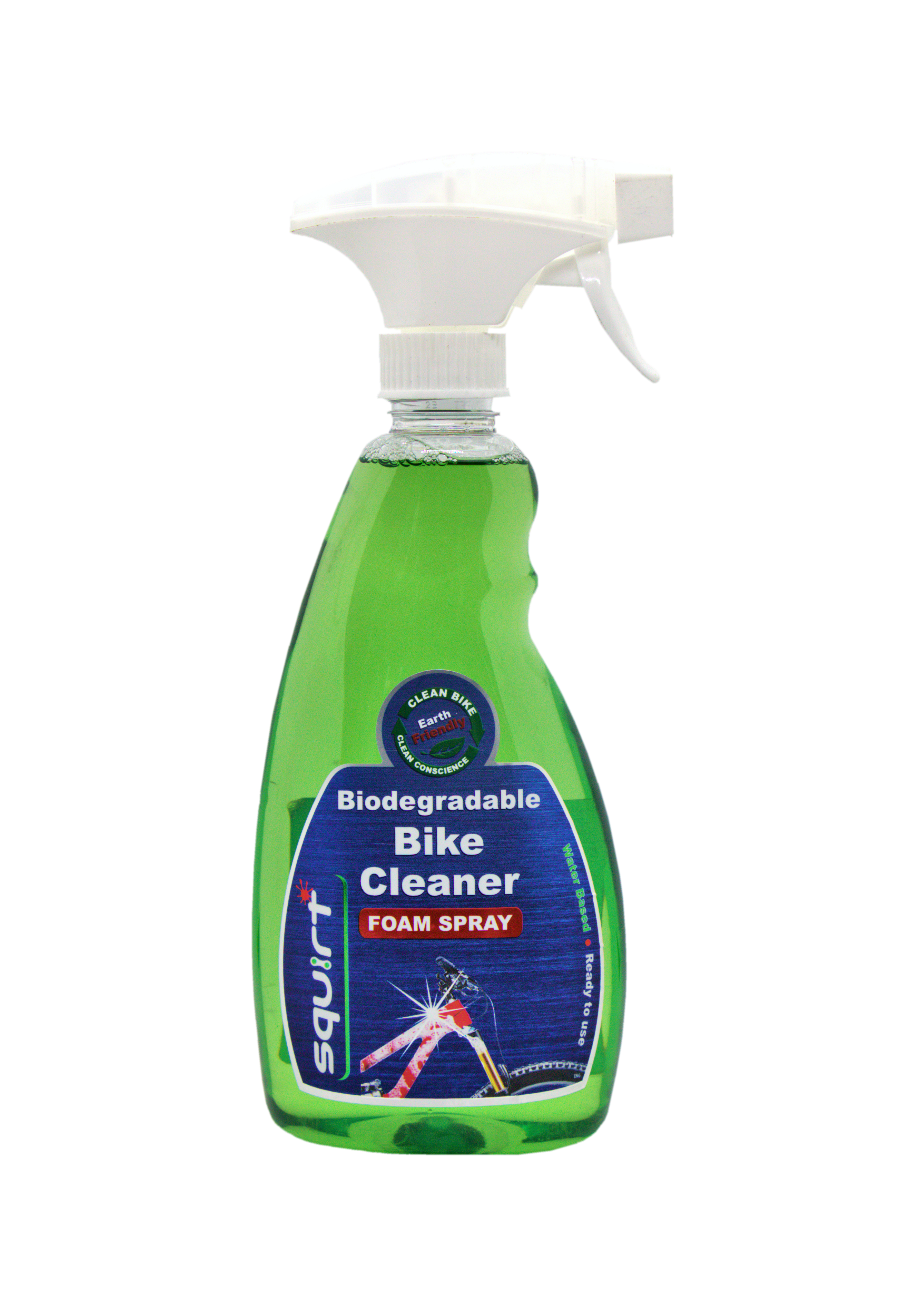 Squirt Biodegradable Bike Cleaner Spray flaske