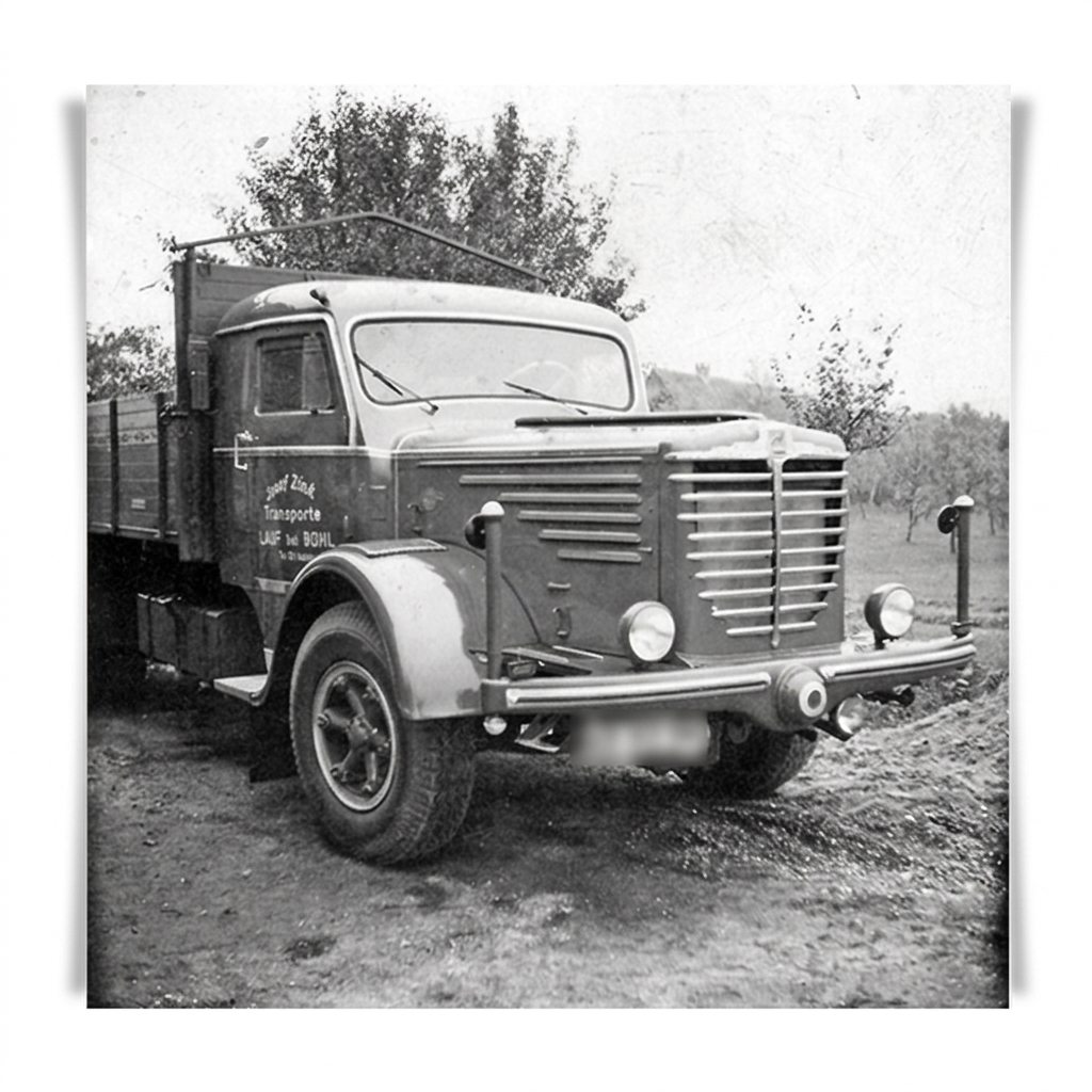Erster LKW der Spedition Zink