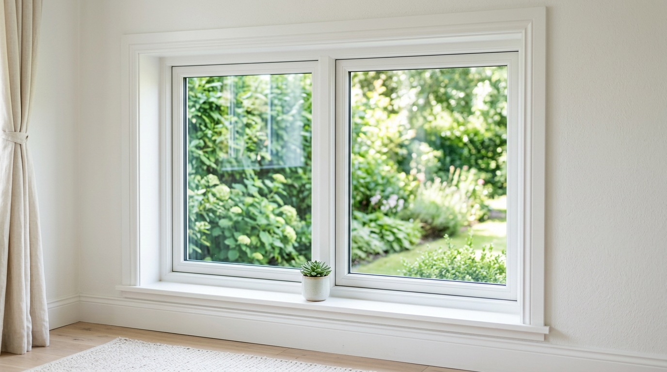 Sparkling clean, streak-free windows letting in bright natural light