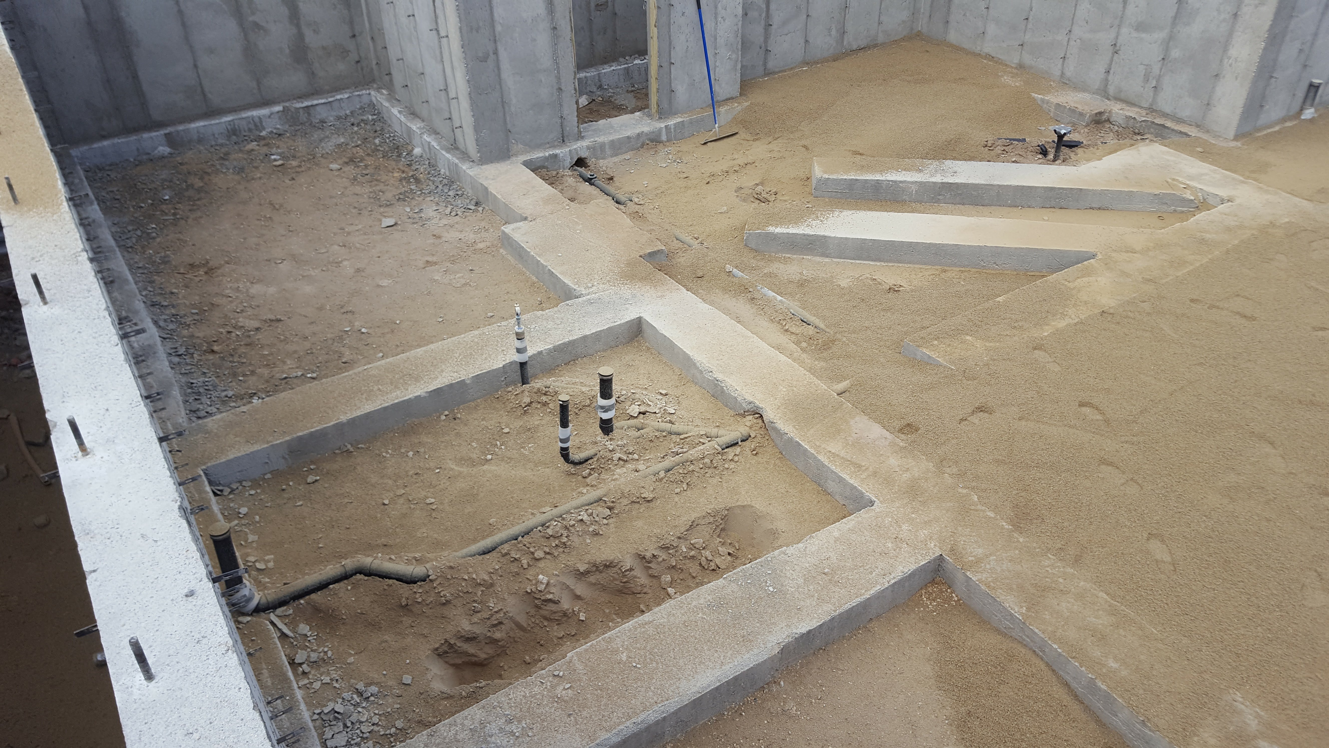 New home construction foundation and plumbing rough-in — B&N Construction