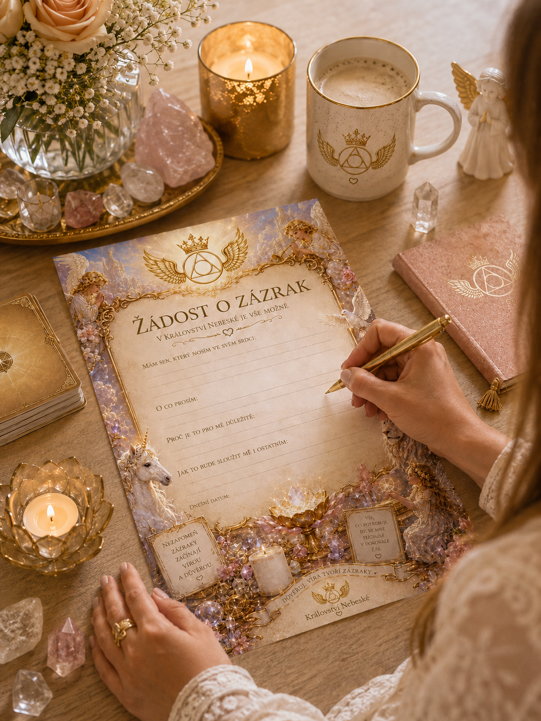 Žádost o zázrak — rituální list k vytištění