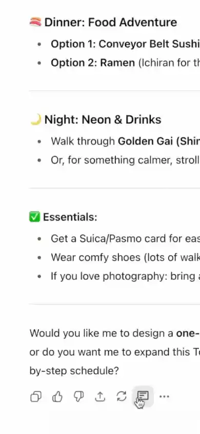 SideThreadGPT Mobile Demo - Interface