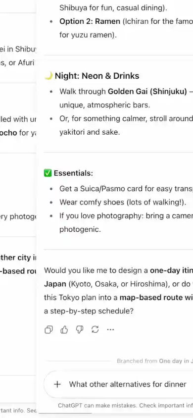 SideThreadGPT Mobile Demo - Features