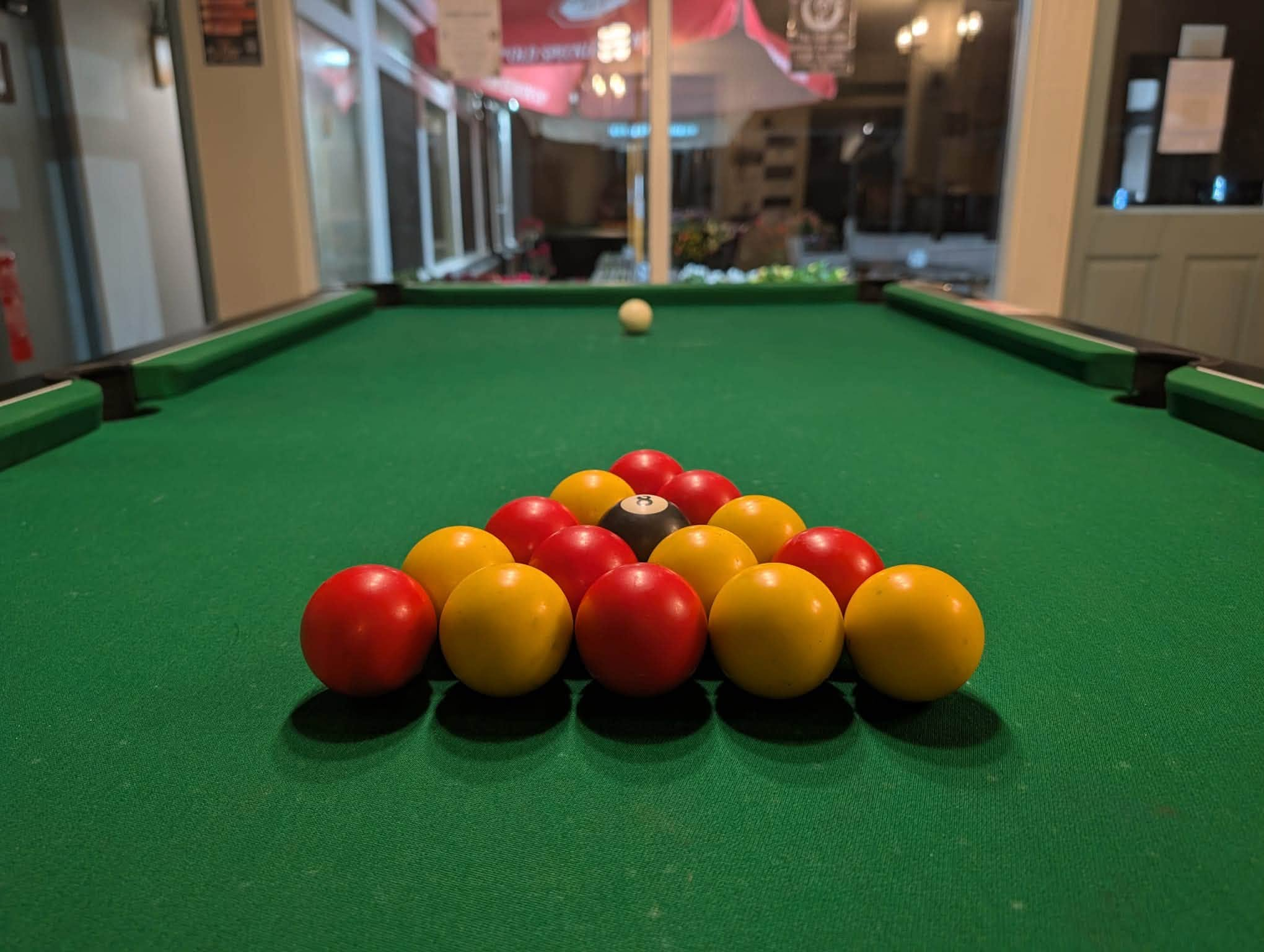 The pool table at The Star Inn