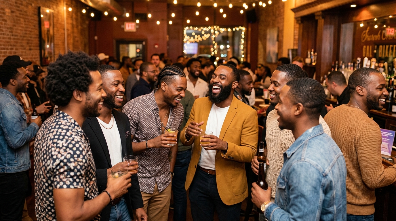 MClub social gathering for Black gay and bisexual men