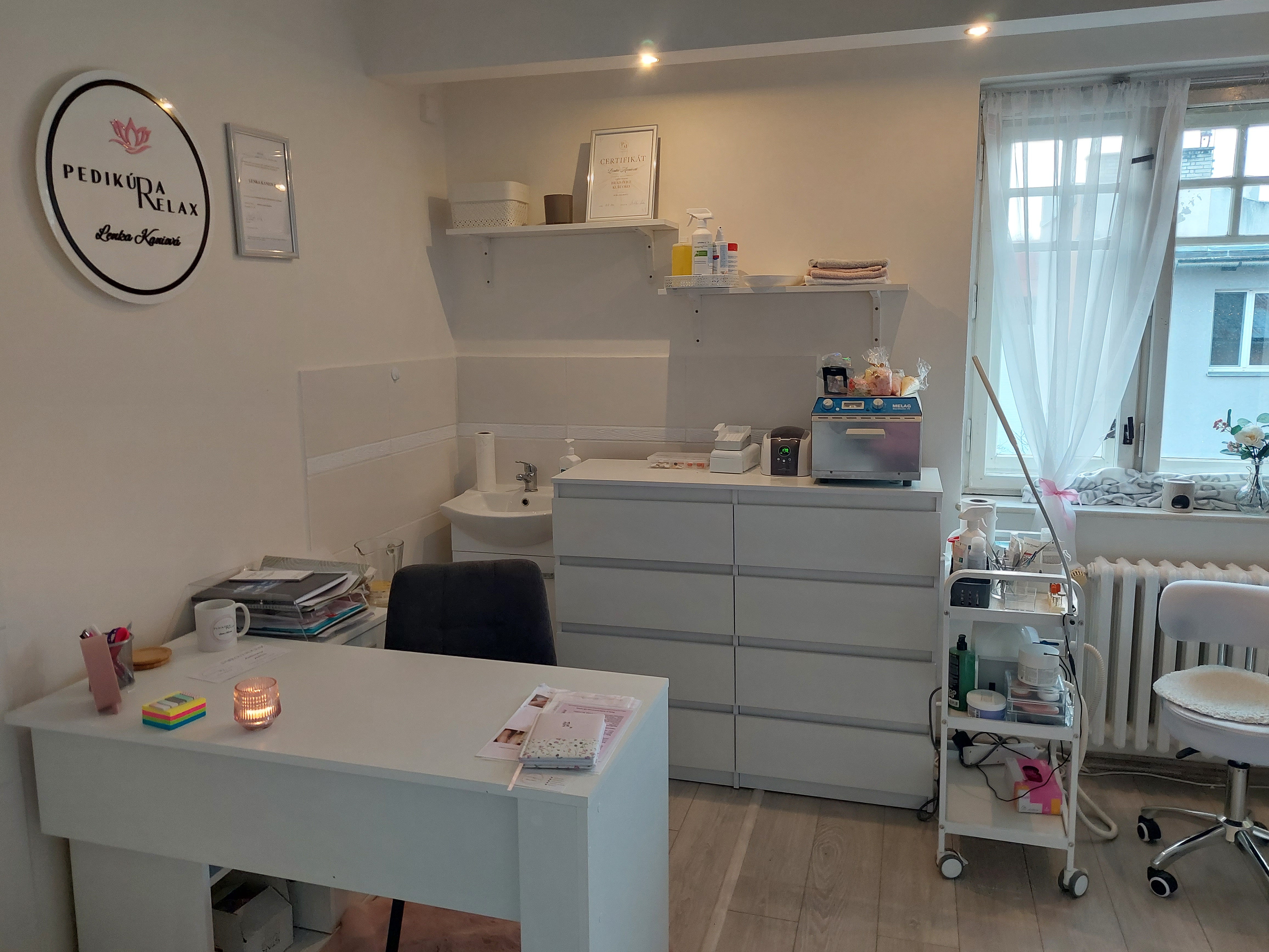 Celkový pohled na salon Pedikúra Relax