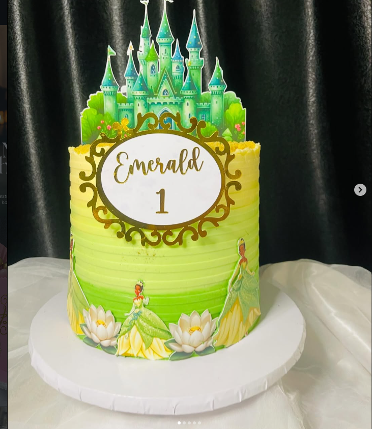 Preshville princess birthday cake