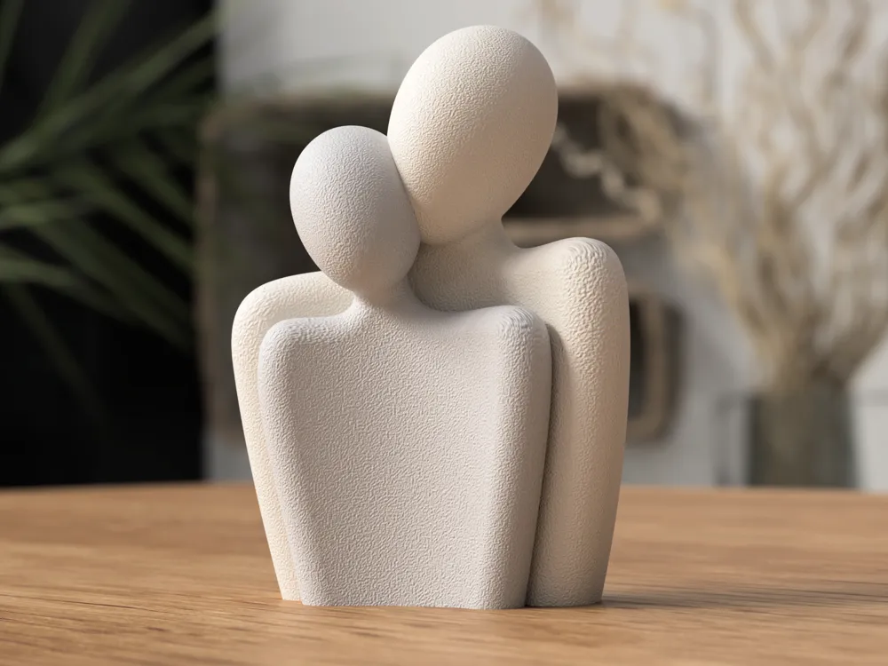 Geribbeld koppelsculptuur van CHRYFIMA