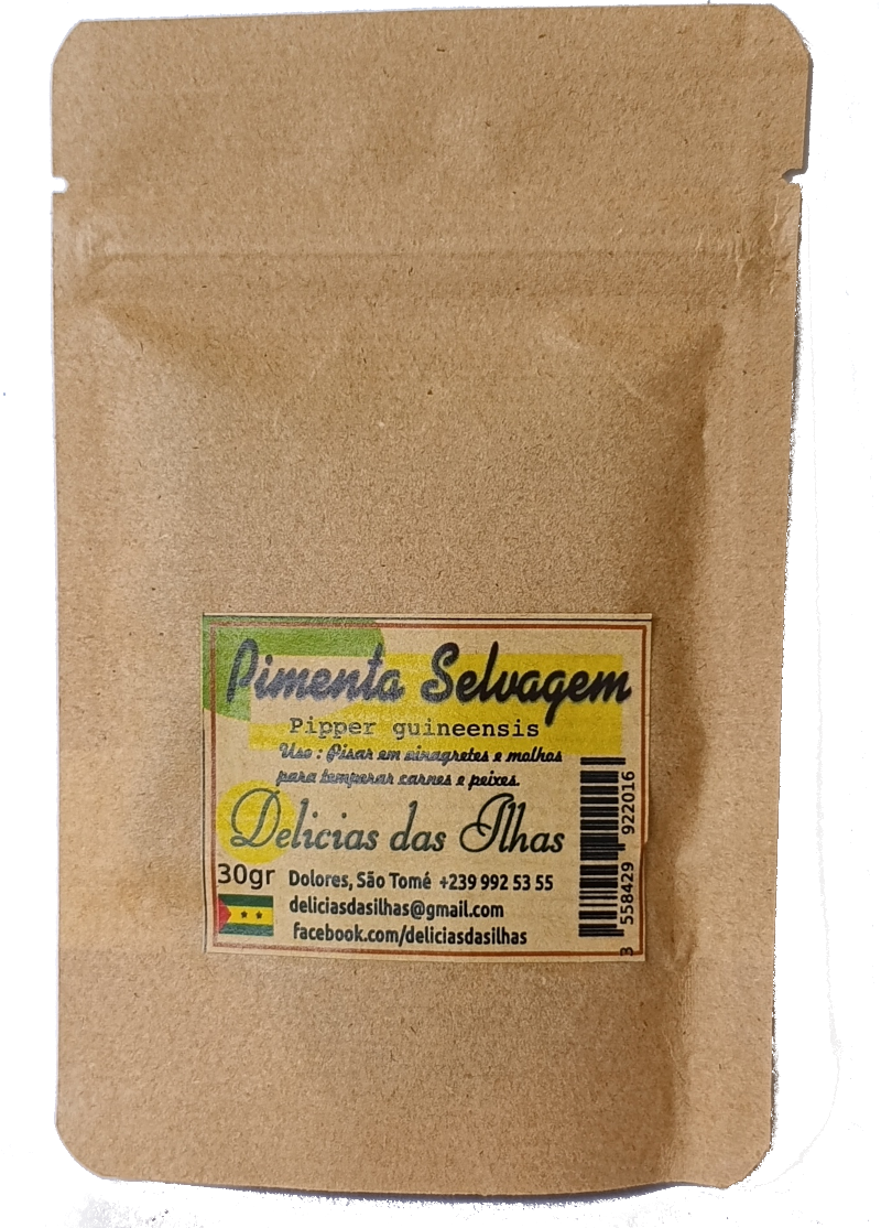 Pimenta Selvagem de São Tomé (piper guineensis)