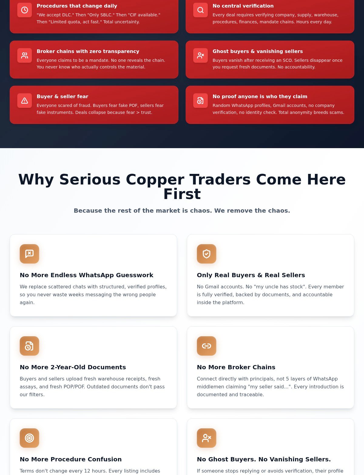 Copper Supply — platform safeguards
