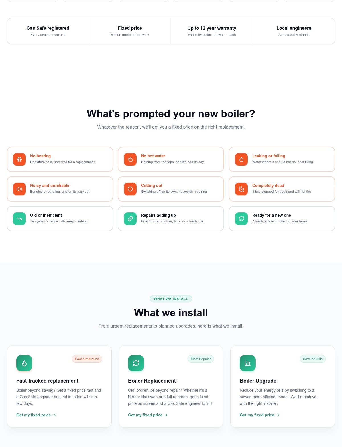 Norvera — all major UK boiler brands