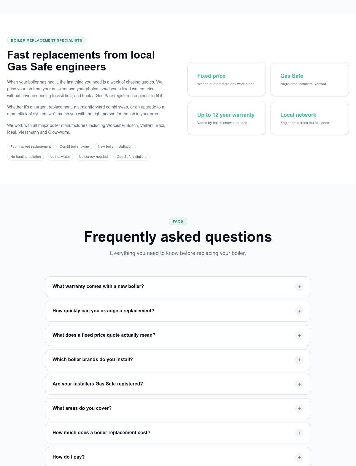 Norvera — FAQs and quote CTA