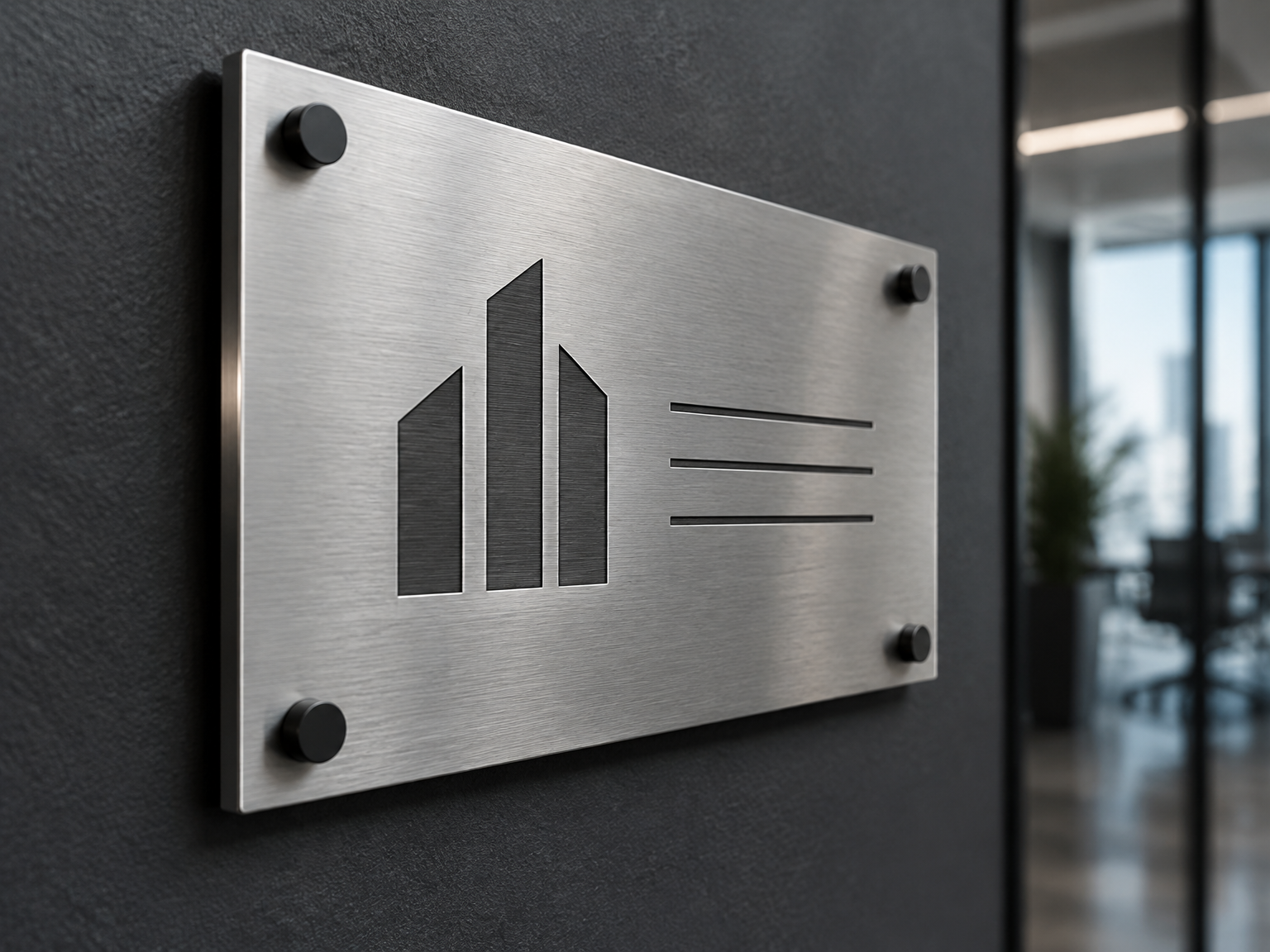 Engraved bespoke signage panel