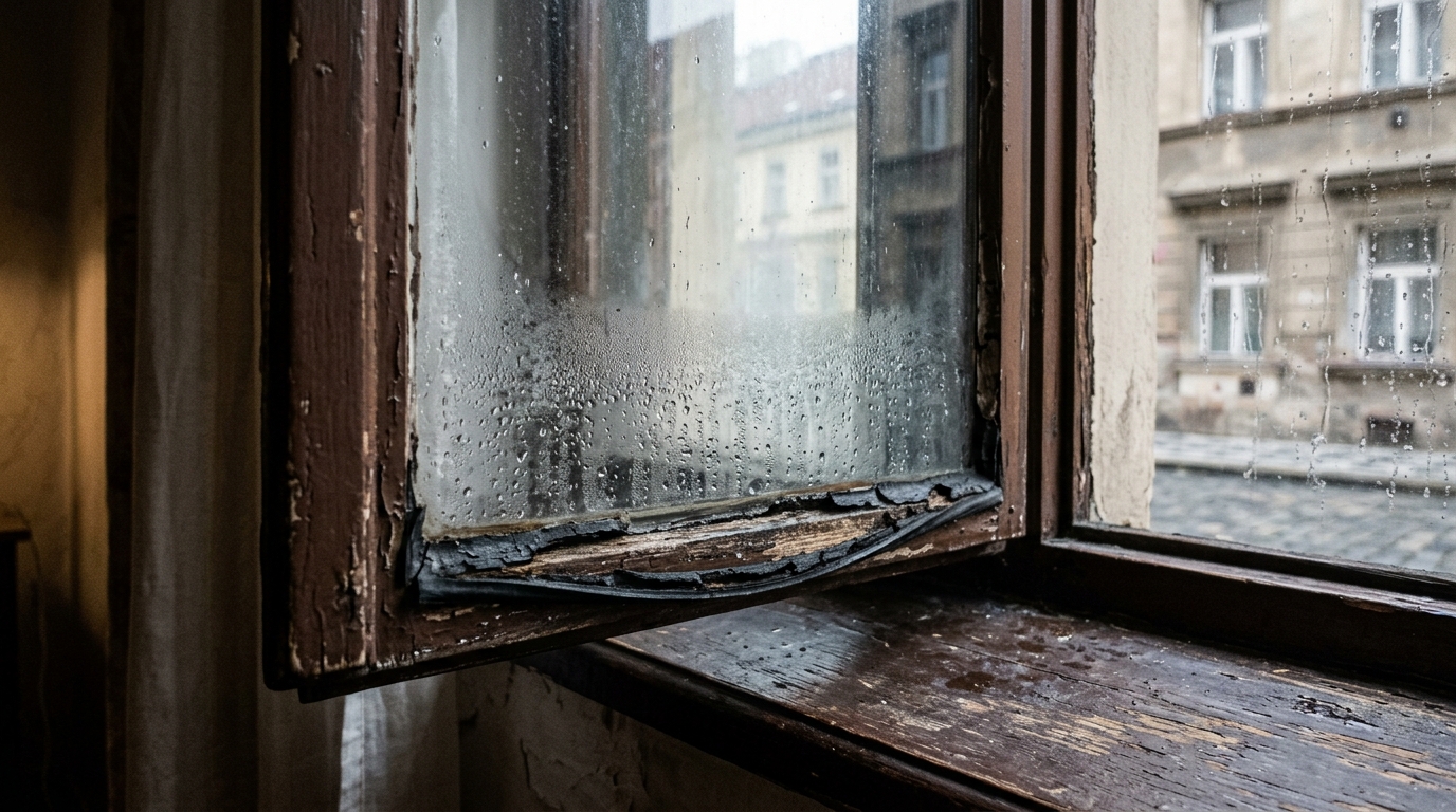 Selhání oken a těsnění