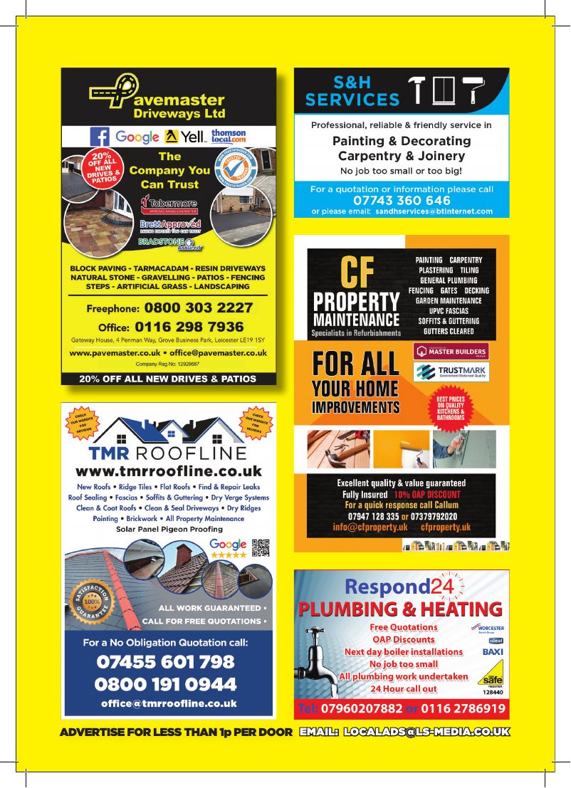 Current advert for S&H Services