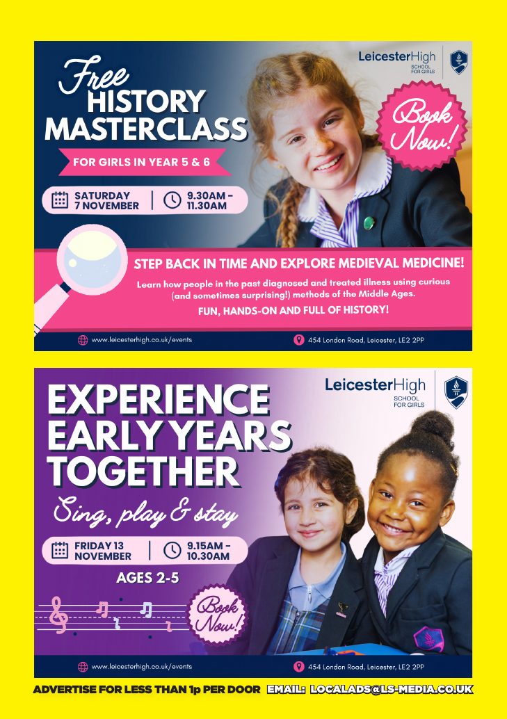 Current advert for Leicester High School for Girls