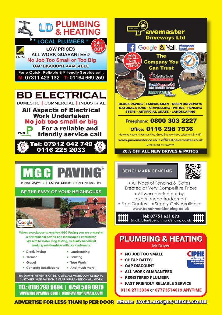 Current advert for LD Plumbing & Heating