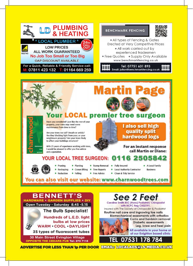 Current advert for See 2 Feet