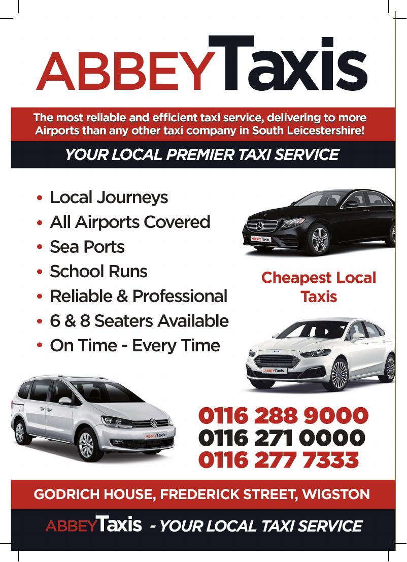 Current advert for Abbey Taxis