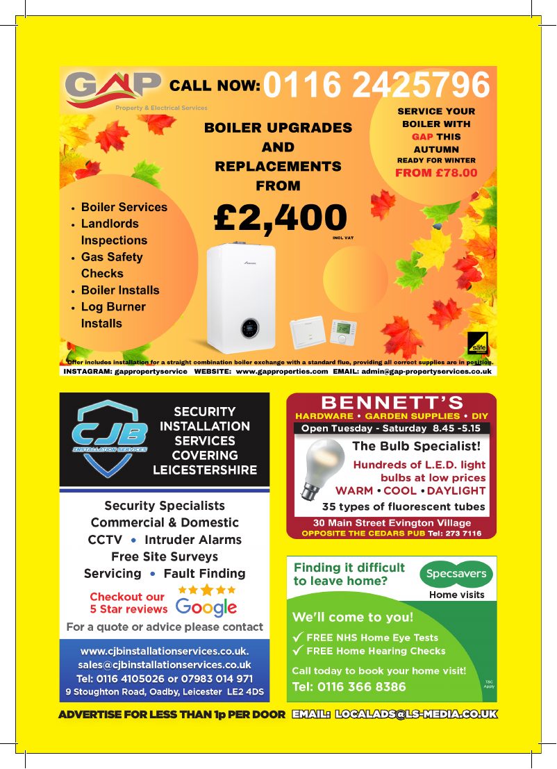 Current advert for CJB Installation Services