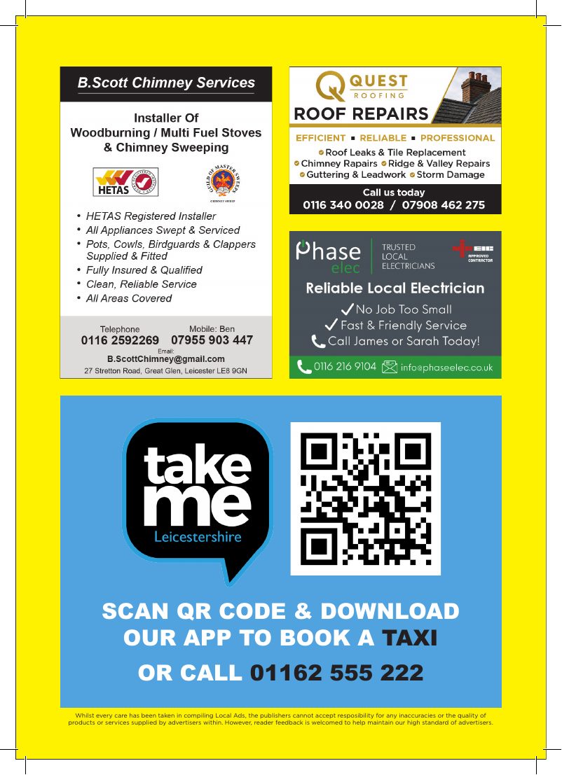 Current advert for B. Scott Chimney Services