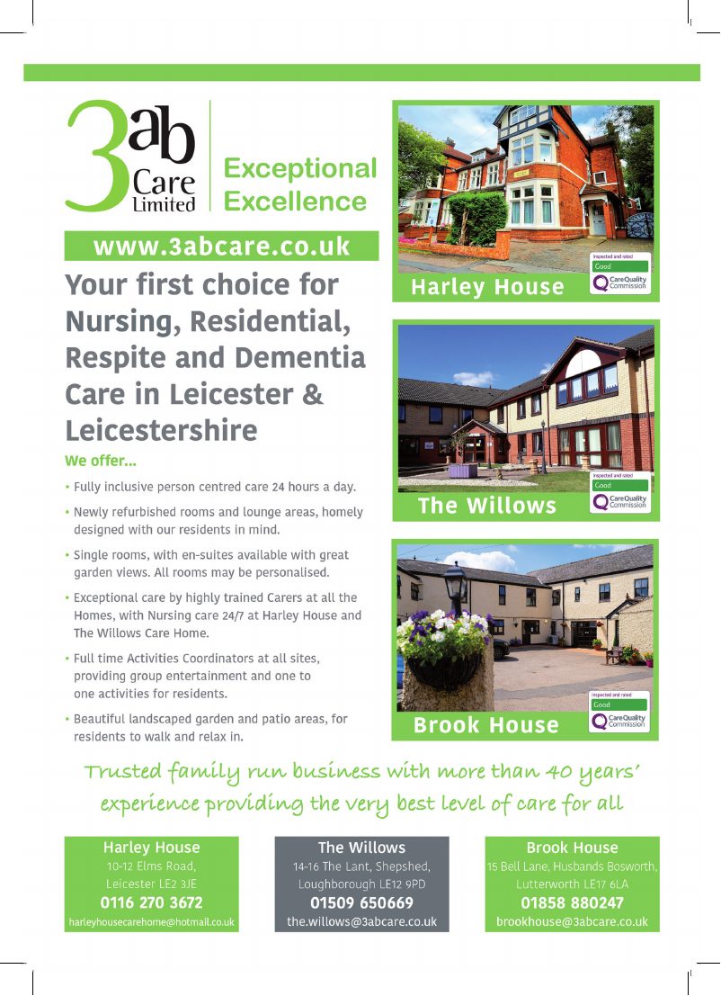 Current advert for 3ab Care
