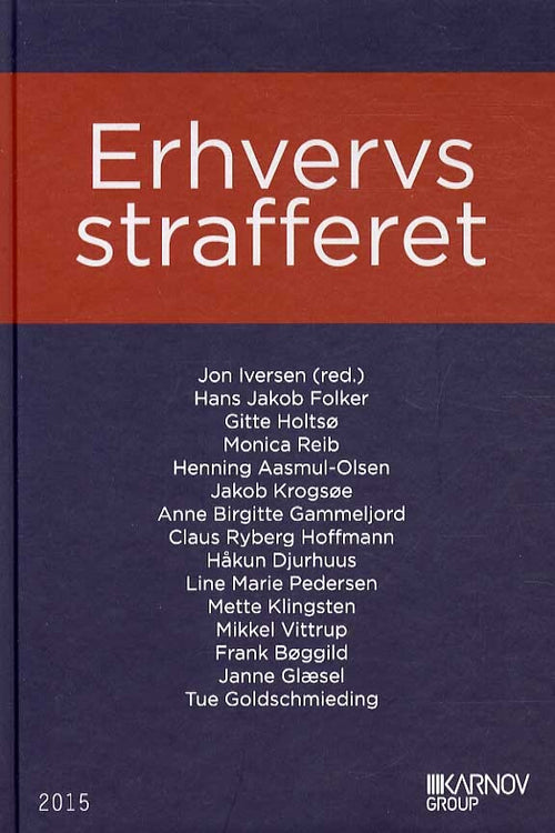 Forside: Erhvervsstrafferet