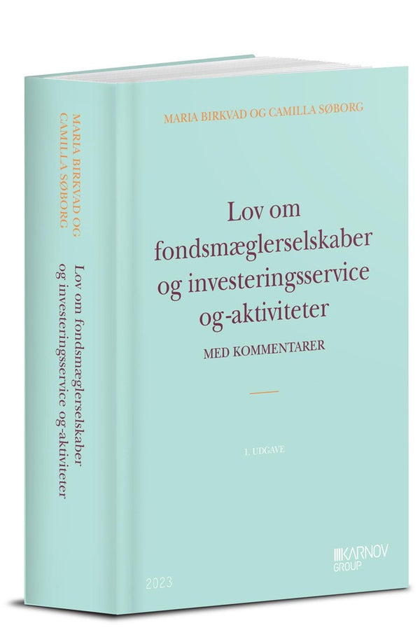 Forside: Lov om fondsmæglerselskaber, investeringsservice og -aktiviteter med kommentarer