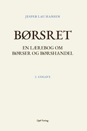 Forside: Børsret - En lærebog om børser og børshandel