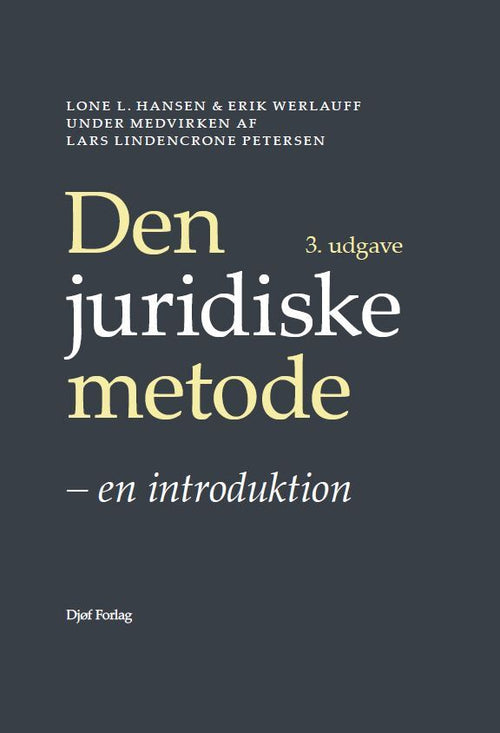 Forside: Den juridiske metode - en introduktion