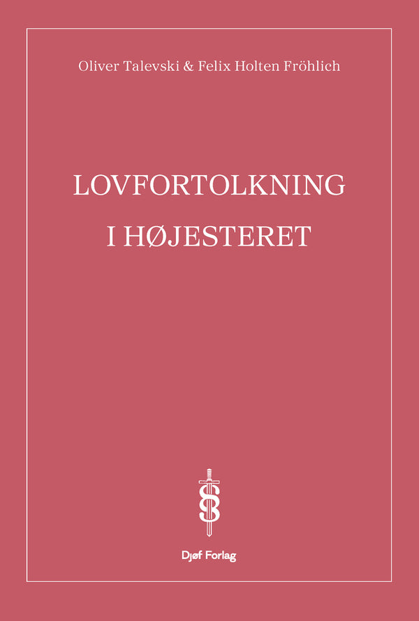 Forside: Lovfortolkning i Højesteret