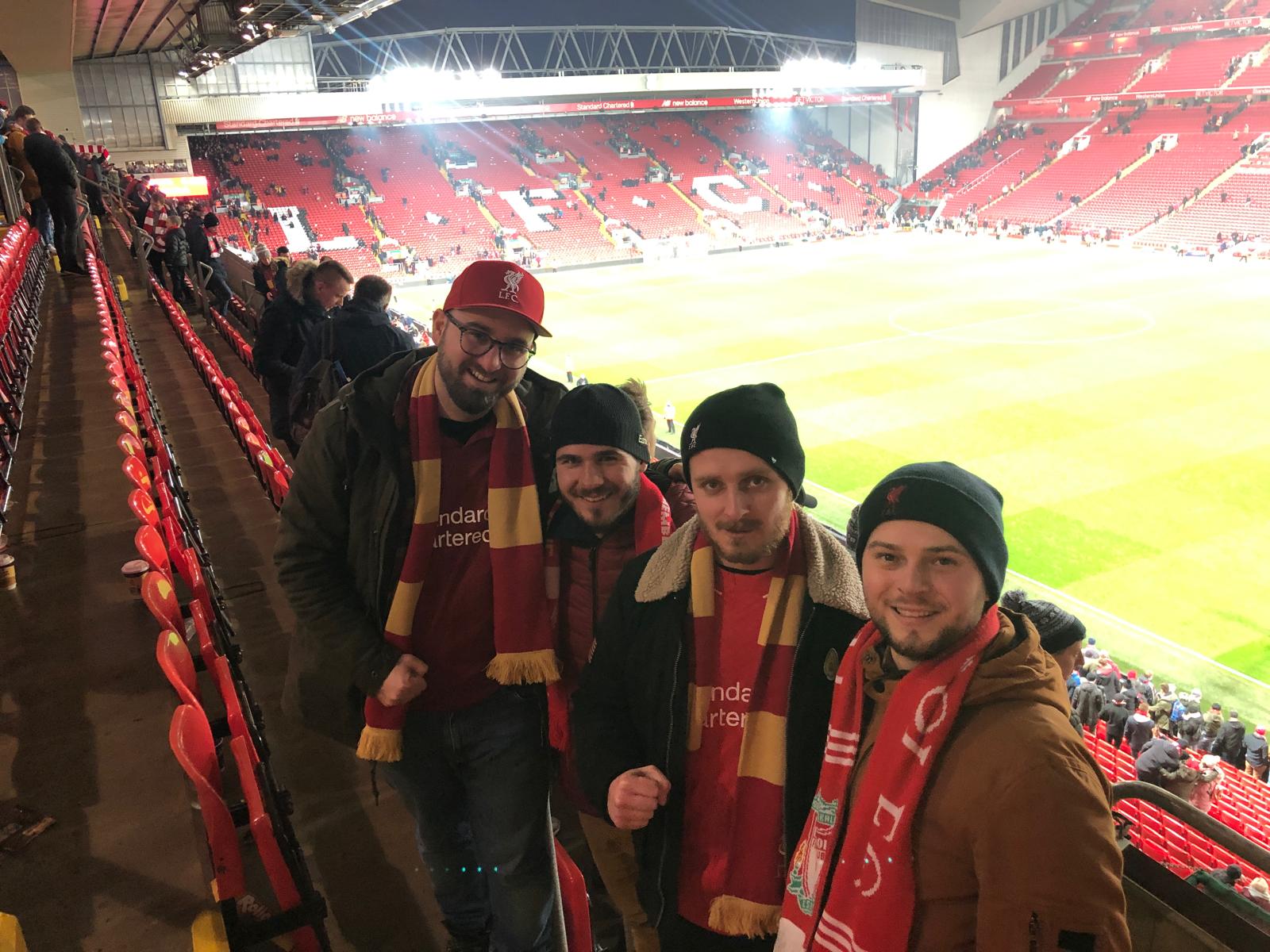 Na futbalovom štadióne Liverpool