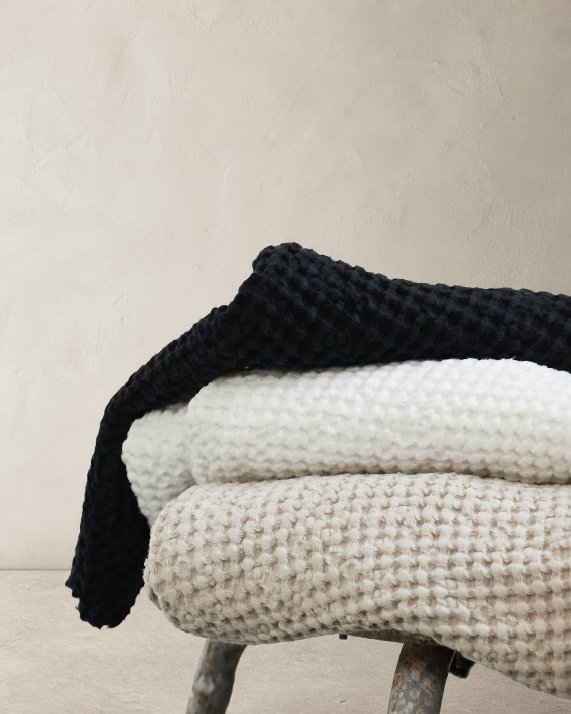 Waffle Bath Sheet — 100 × 100 cm