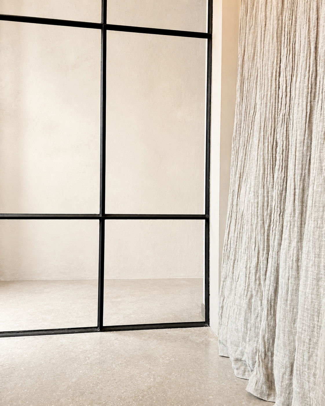 100% linen curtains custom made