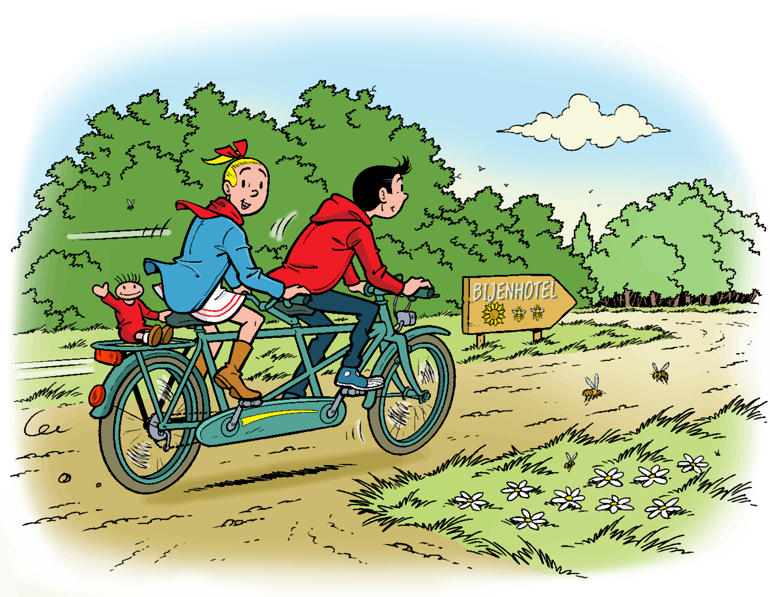 Fiets- of wandeltochten langs de mooiste bijenplekjes