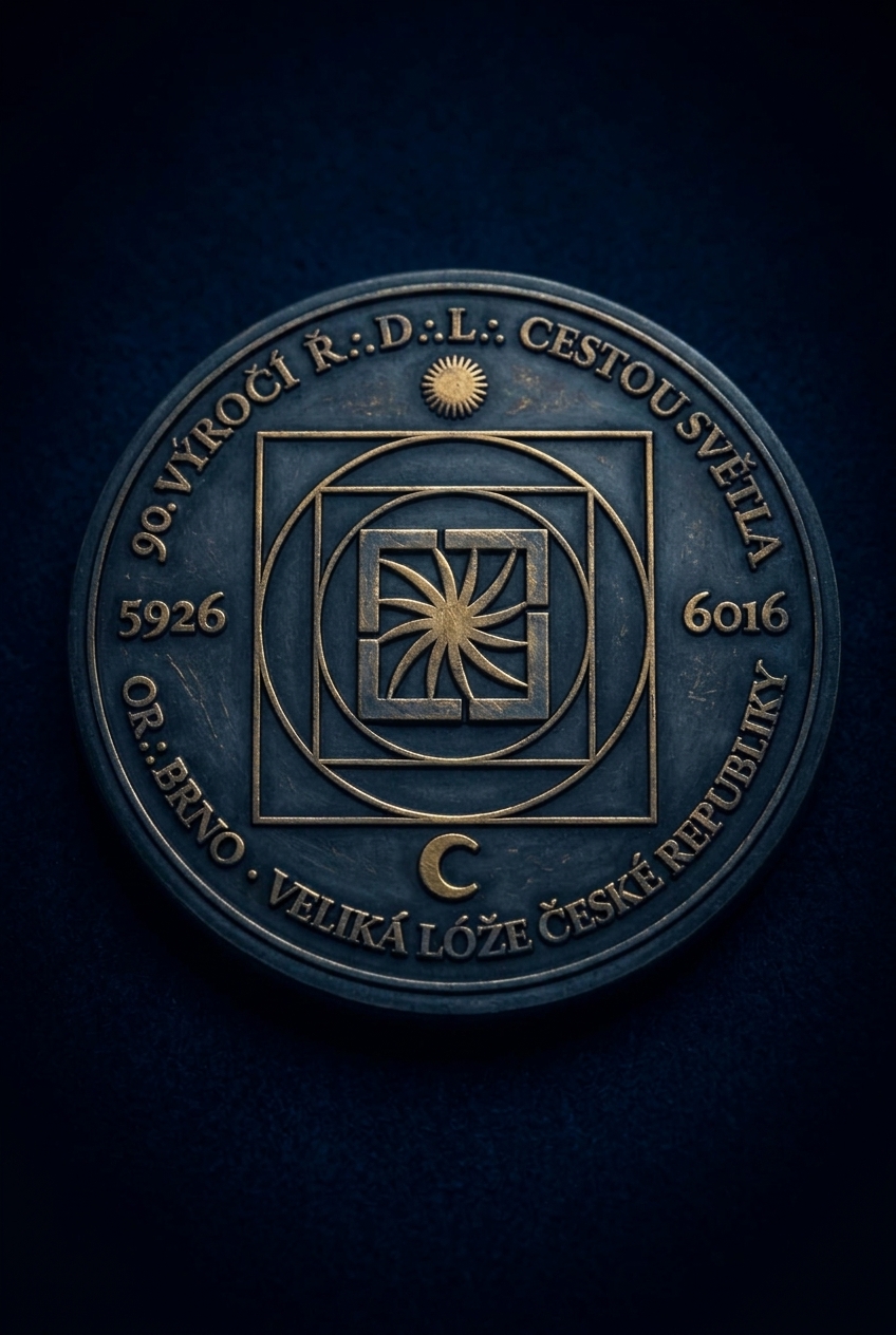 Pamětní medaile k 90. výročí založení Lóže