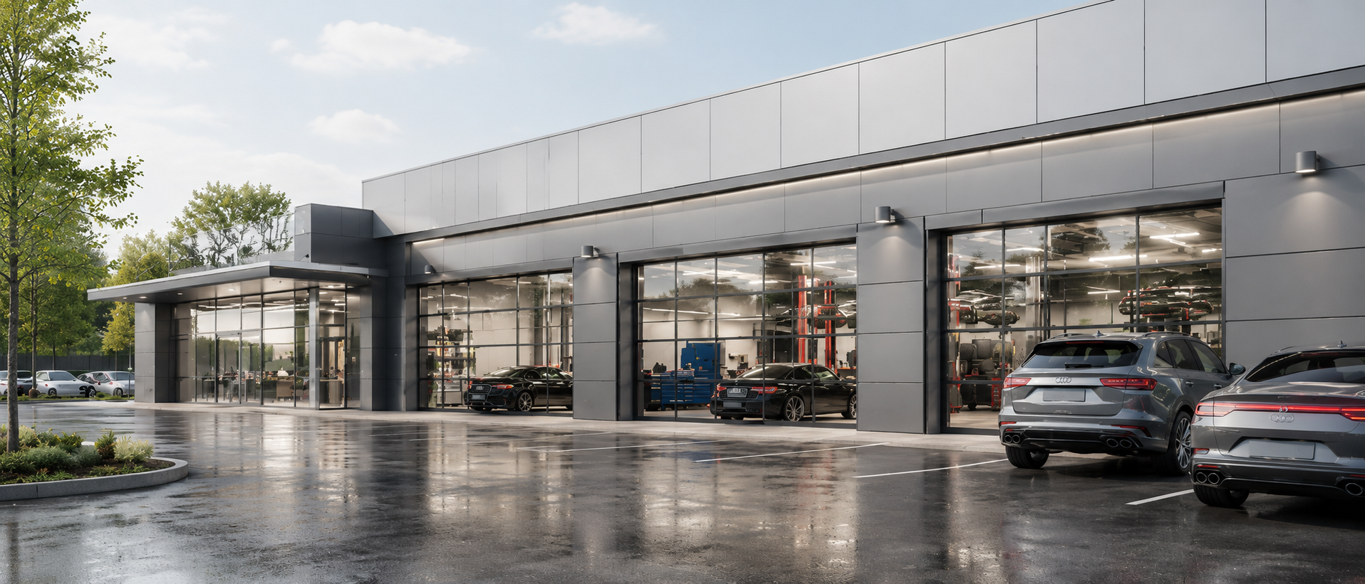 High-end auto repair shop
