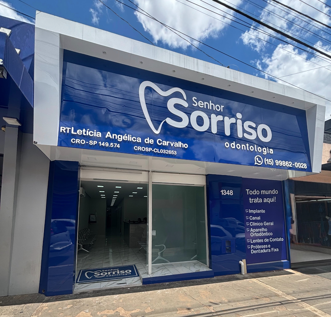 Fachada da Clínica Senhor Sorriso Itararé