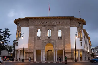 Le siège de Bank Al-Maghrib, la banque centrale du Maroc, à Rabat, 21 septembre 2021.