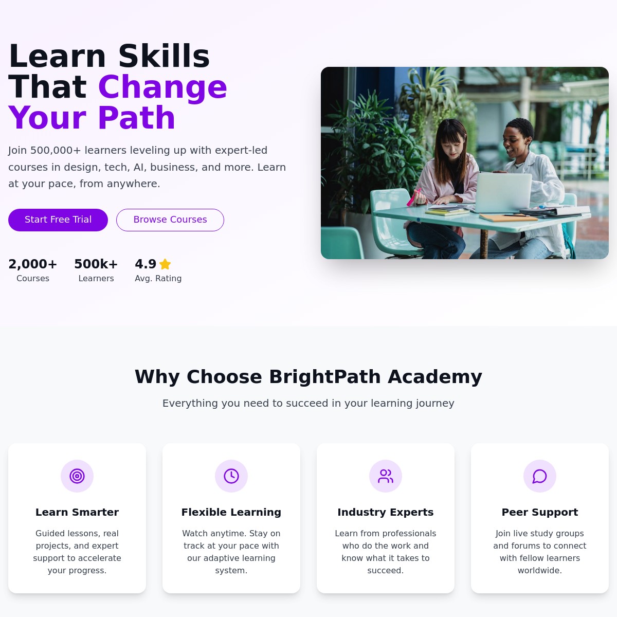 BrightPath Academy Template