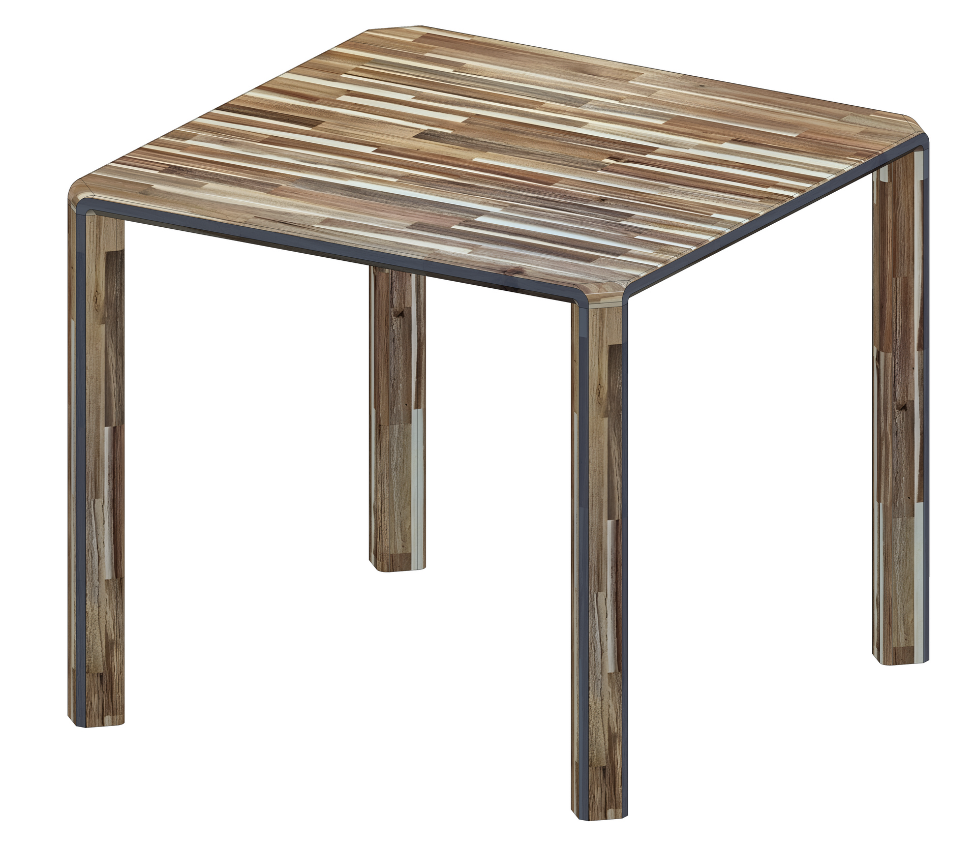 Patentovaný designový stůl z akacie 88x88