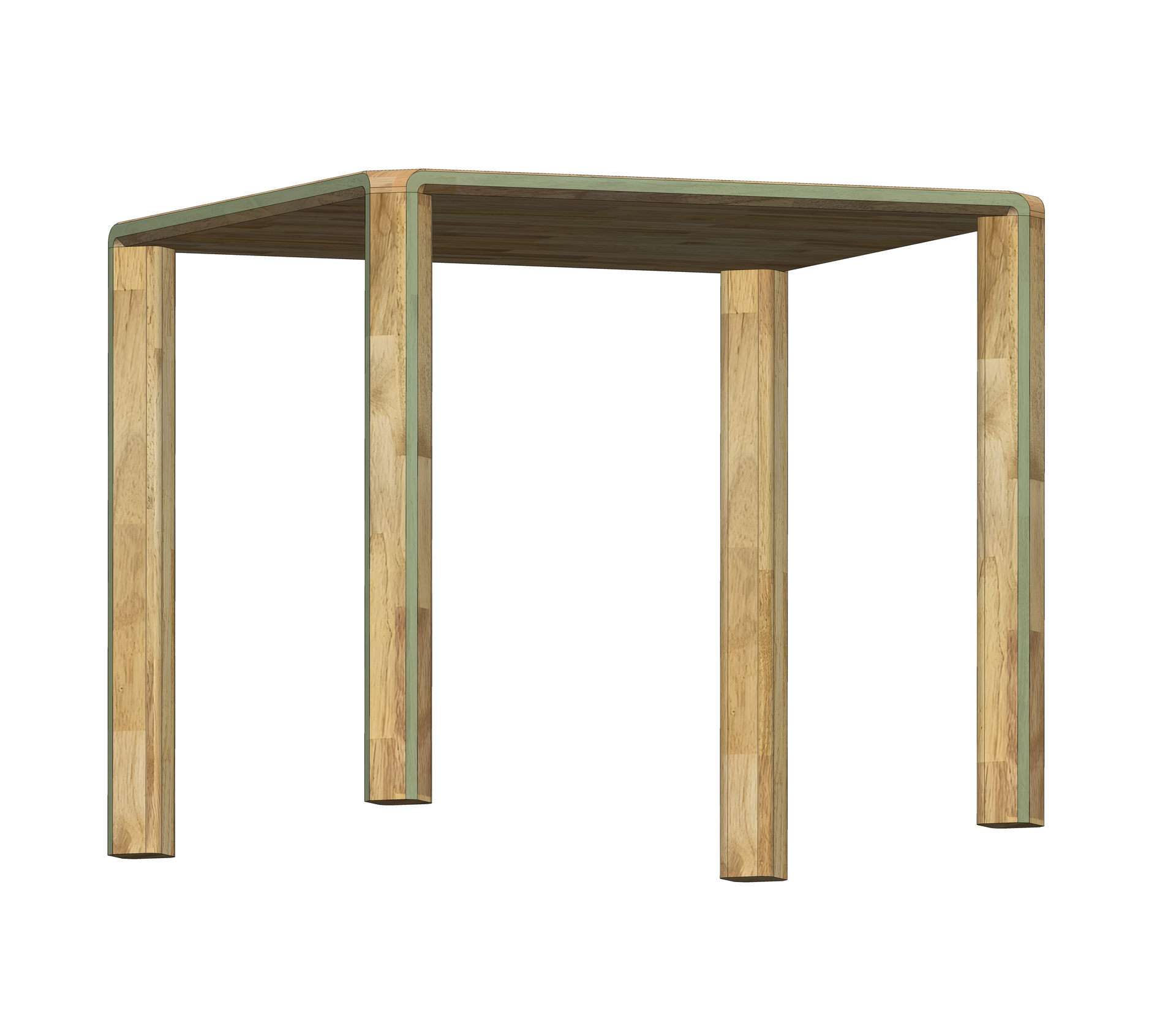 Patentovaný designový stůl z dubu 95x95 – fotka 3