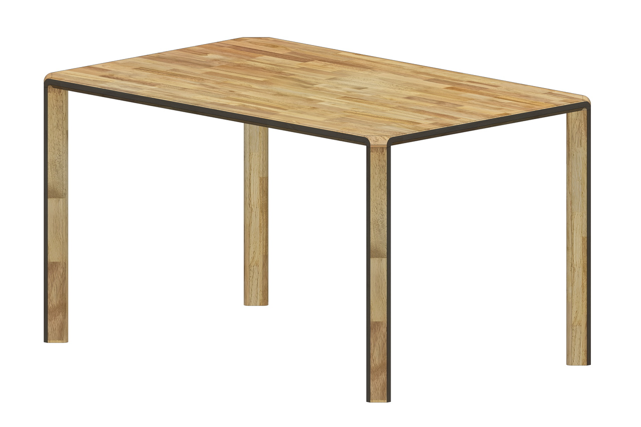 Dvoubarevný stylový stůl z dubu 160 x 75 cm – fotka 2