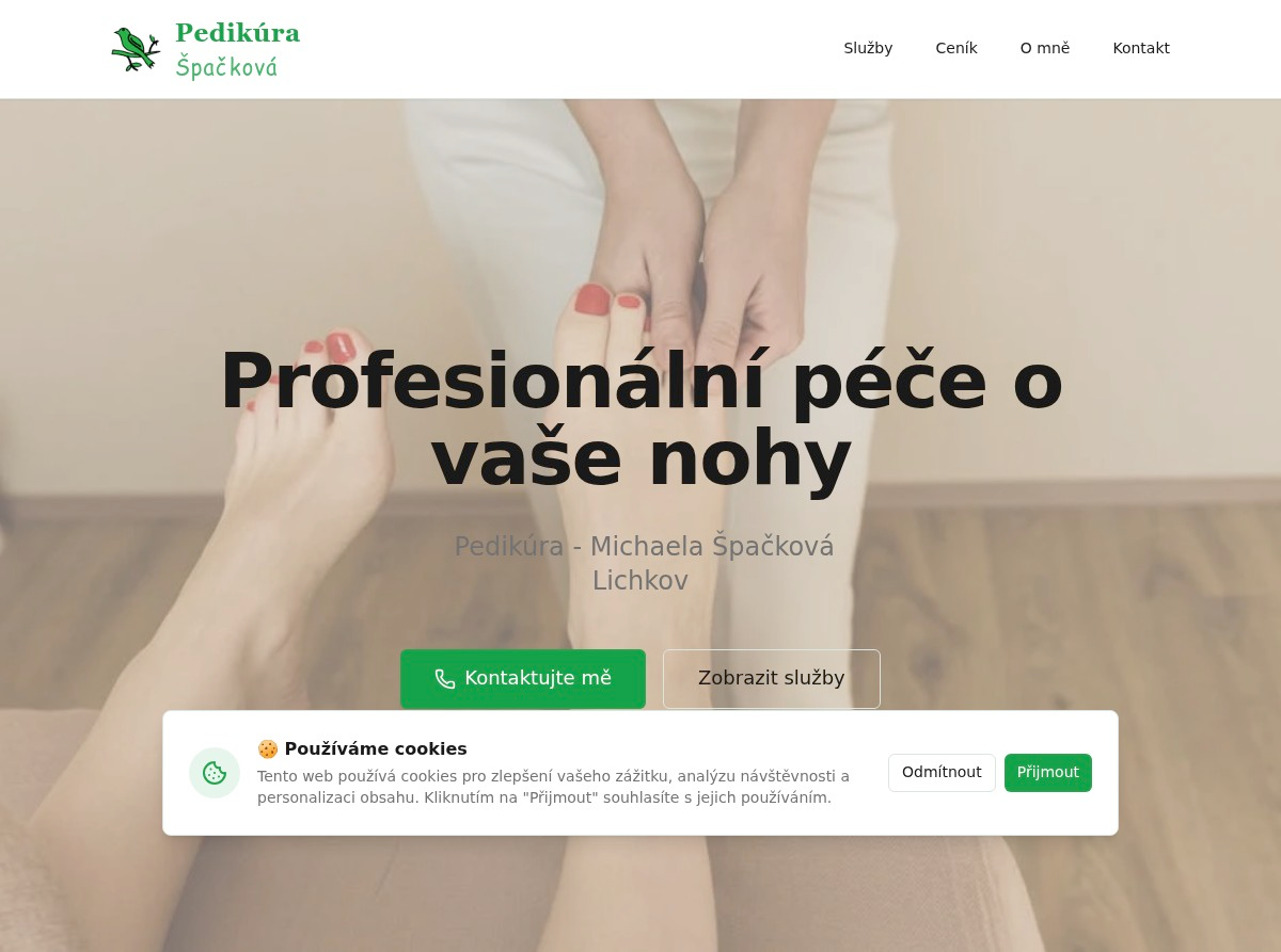 Pedikúra Špacková náhled