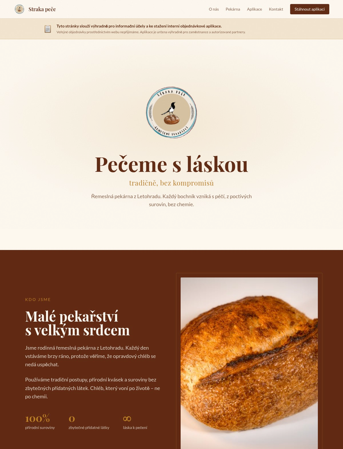 Straka peče náhled