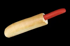Fransk hotdog m. rød pølse