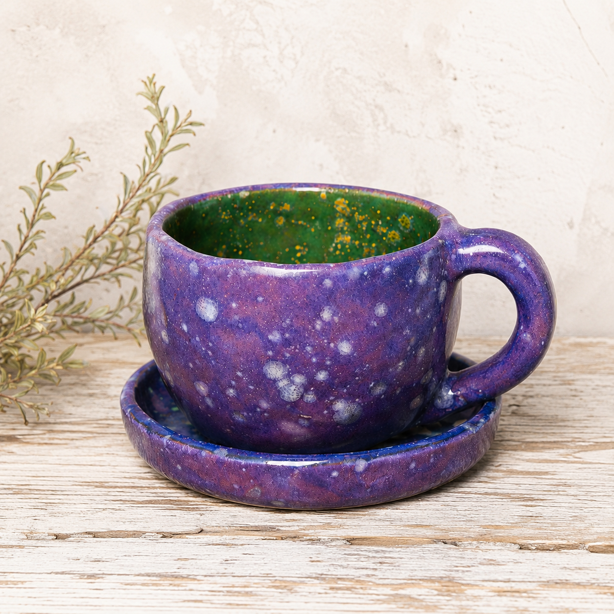 Taza Galaxia con Platillo